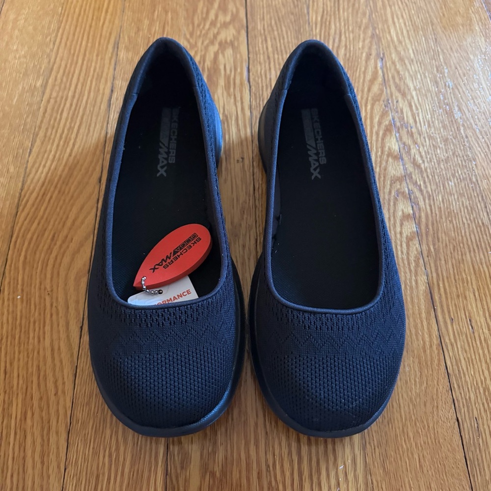 Skechers Black Slip-On Flats